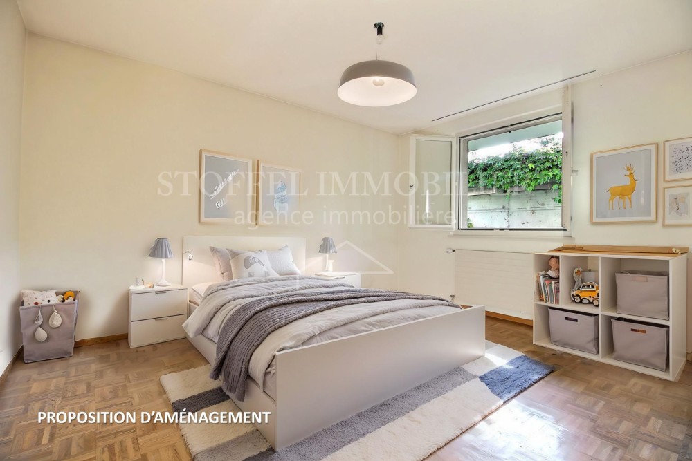 Bel appartement de 4 pièces avec grand jardin